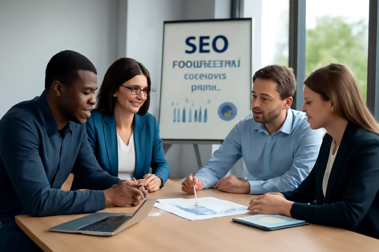 Construction Company SEO Surrey strategy session and search performance planning
