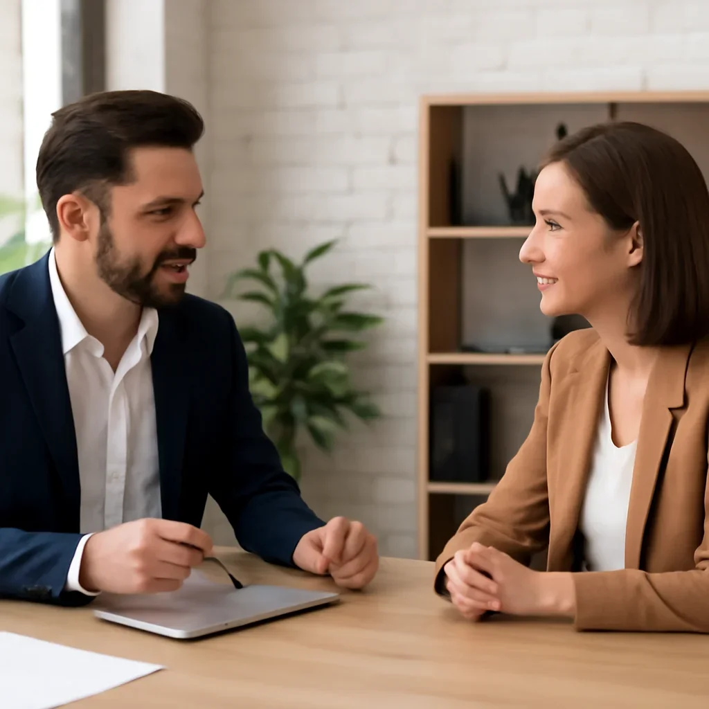 Business consultation about next steps for Plumber SEO Surrey